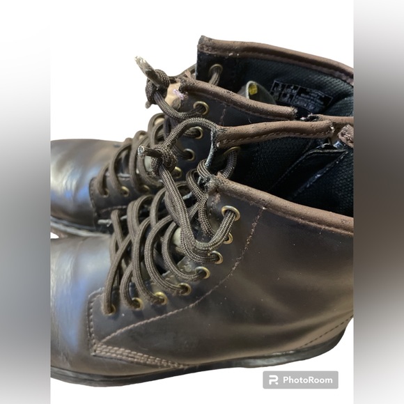 Dr. Martens Delaney Youth Brown Leather Kids Boots size 4 - Picture 5 of 8